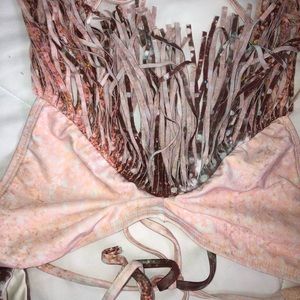 L Space fringe bikini